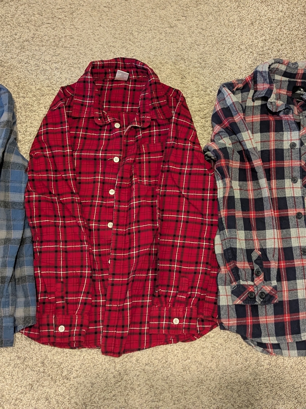 Volcom, Rip Curl, Gymboree Flannel Plaid Button Down Shirt Boys 10-12 Lot